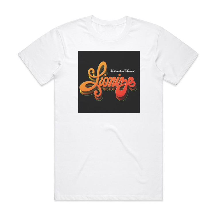 Lionize Destruction Manual Album Cover T-Shirt White