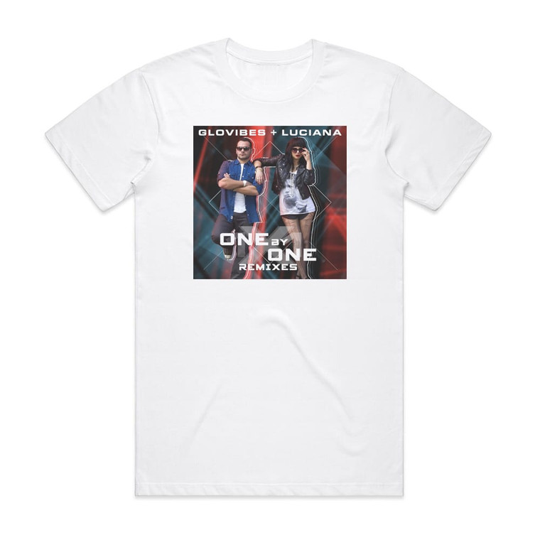 Luciana One By One Remixes Album Cover T-Shirt White Luciana One By One Remixes Album Cover T-Shirt White