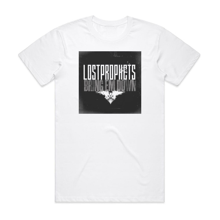 Lostprophets Bring Em Down 1 Album Cover T-Shirt White