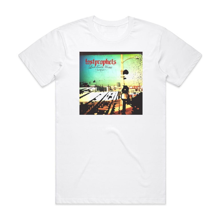 Lostprophets Last Train Home 1 Album Cover T-Shirt White