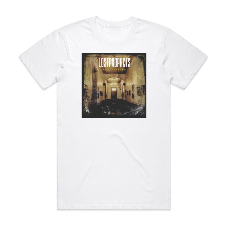 Lostprophets 4Am Forever 5 Album Cover T-Shirt White