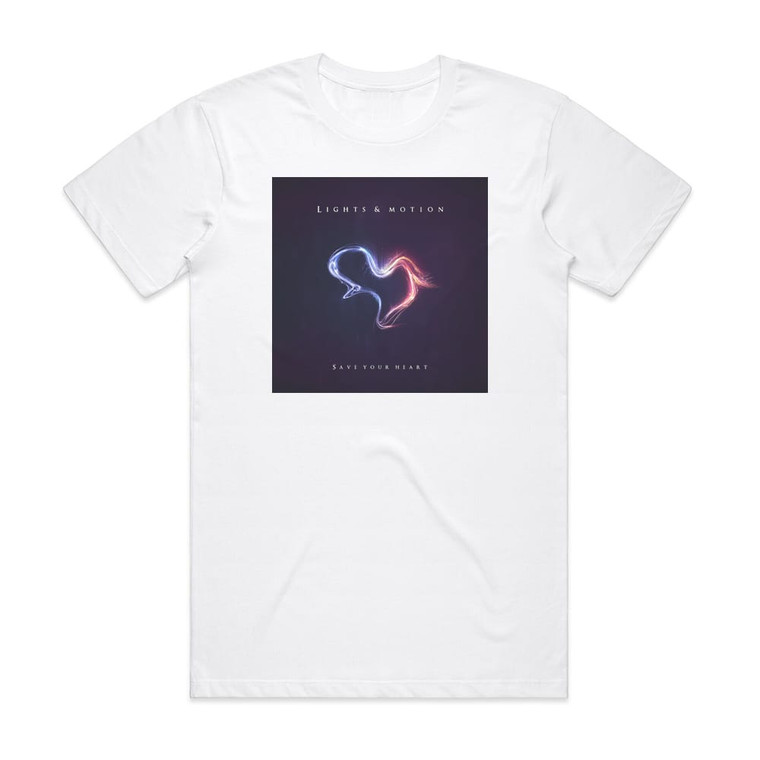 Lights and Motion Save Your Heart Album Cover T-Shirt White