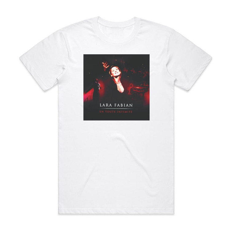 Lara Fabian En Toute Intimit Album Cover T-Shirt White