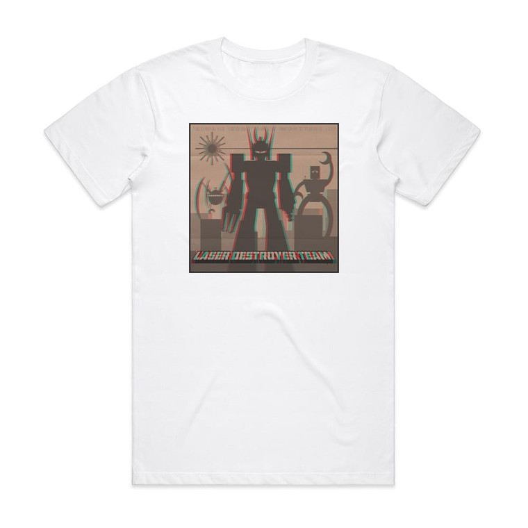 Laser Destroyer Team Always Sometimes Monsters Lp Album Cover T-Shirt White