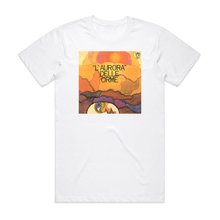 Le Orme Laurora Delle Orme Album Cover T-Shirt White Le Orme Laurora Delle Orme Album Cover T-Shirt White