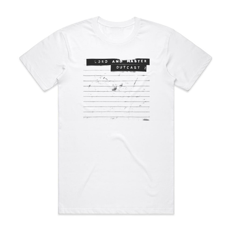 Lord and Master Outcast 2 Album Cover T-Shirt White