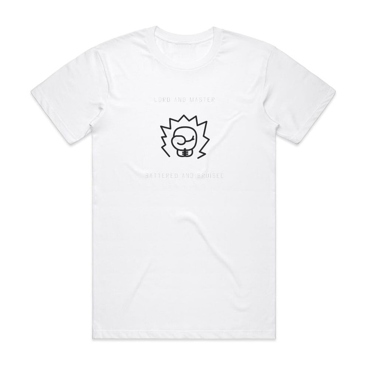 Lord and Master Battered And Bruised Album Cover T-Shirt White