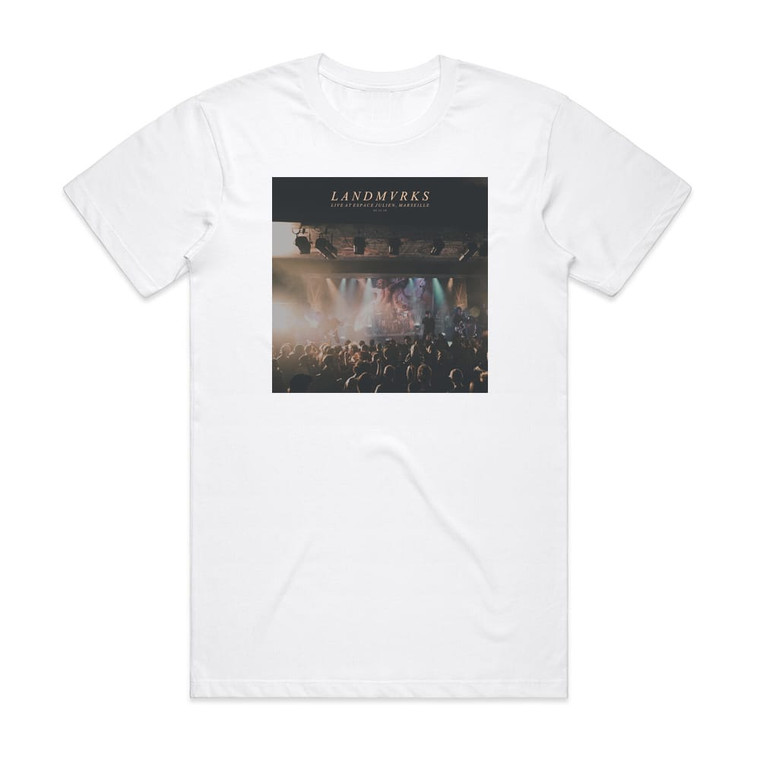 LANDMVRKS Live At Espace Julien Marseille 021118 Album Cover T-Shirt White