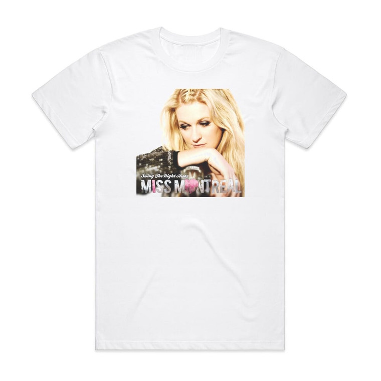 Miss Montreal Swing The Night Away Album Cover T-Shirt White