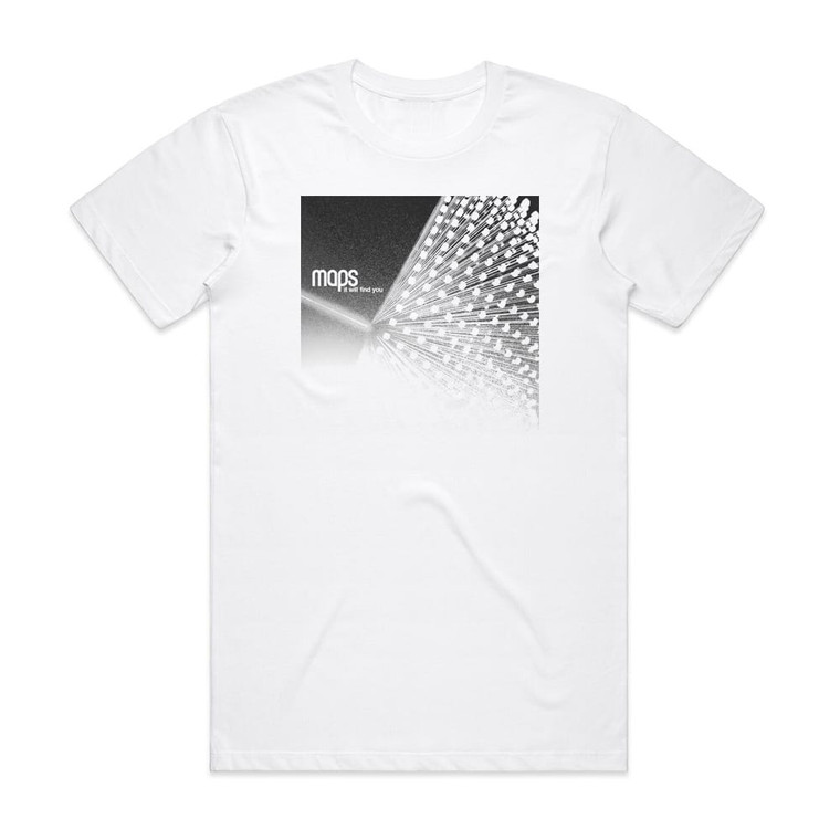 Maps It Will Find You Album Cover T-Shirt White