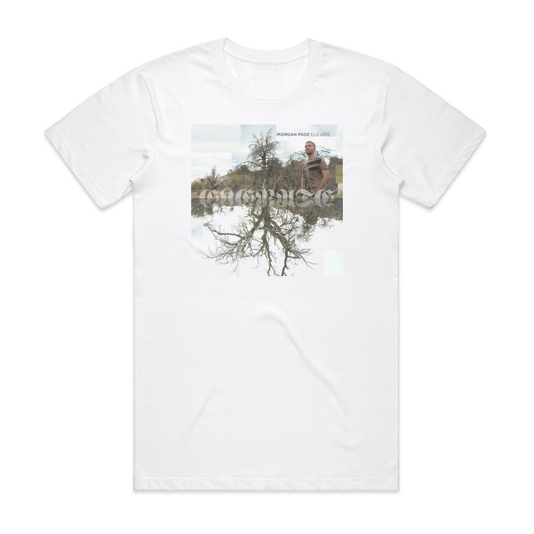Morgan Page Elevate Album Cover T-Shirt White