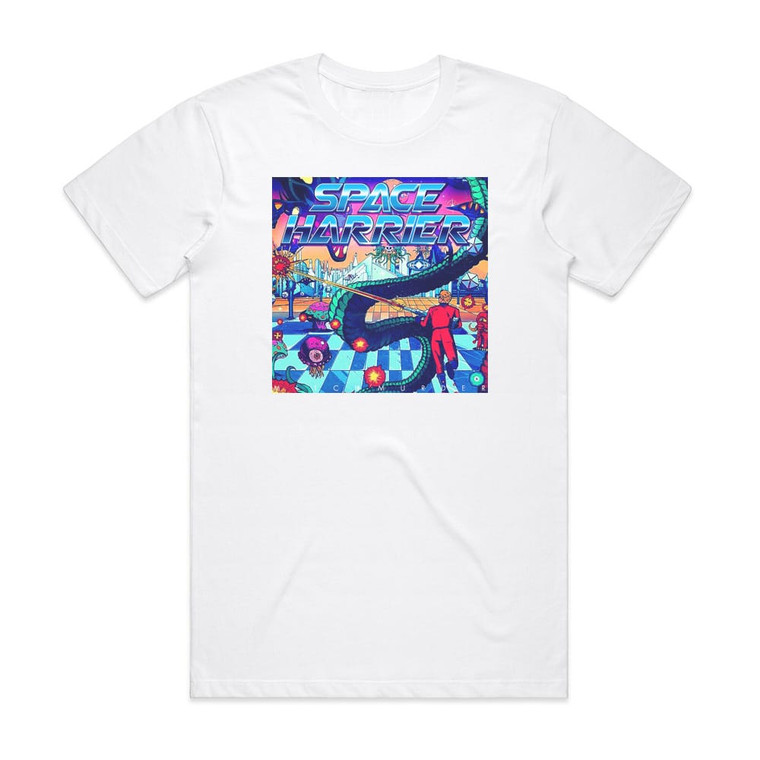 Mitch Murder Space Harrier Album Cover T-Shirt White