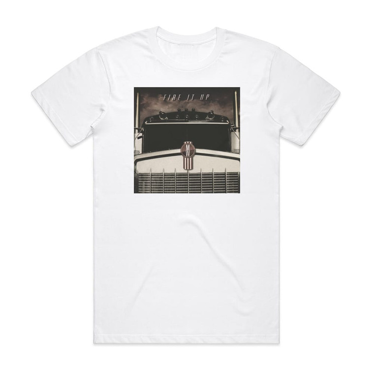Massive Wagons Fire It Up Album Cover T-Shirt White