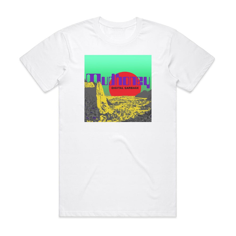 Mudhoney Digital Garbage Album Cover T-Shirt White