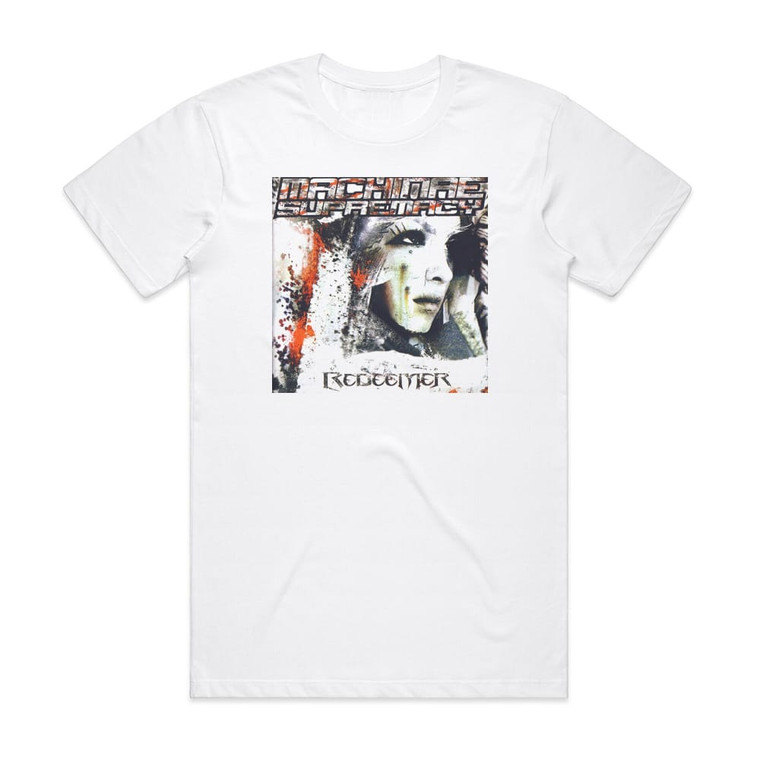 Machinae Supremacy Redeemer 1 Album Cover T-Shirt White