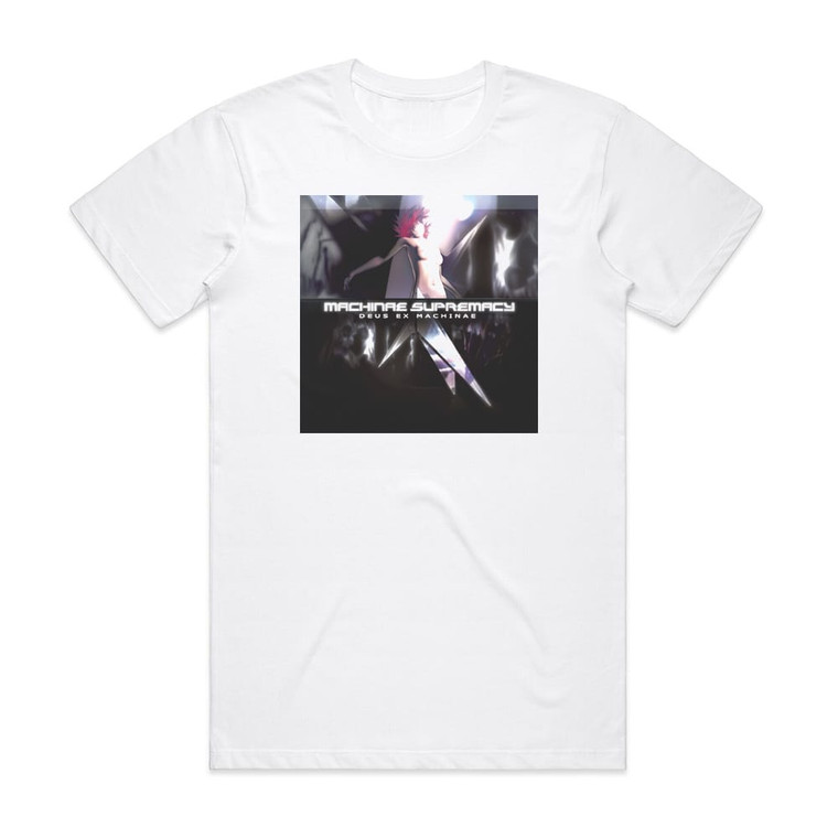 Machinae Supremacy Deus Ex Machinae Album Cover T-Shirt White