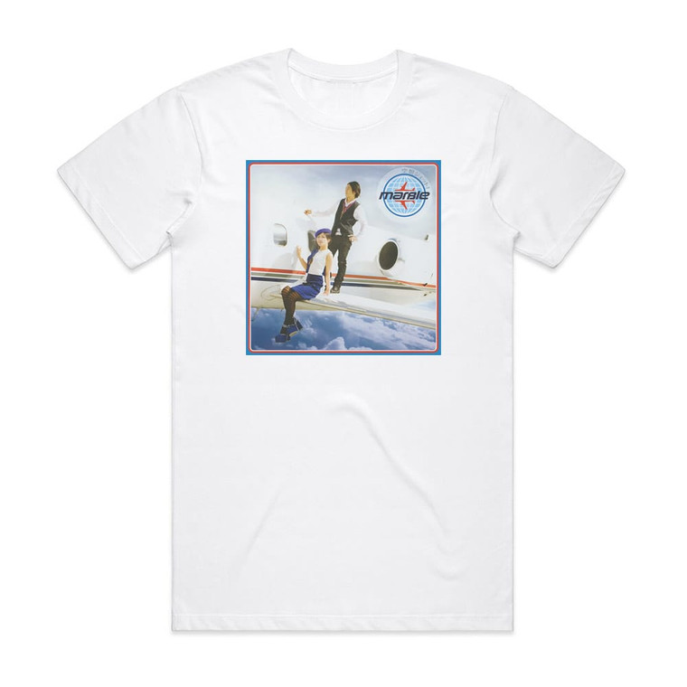 marble Empty 3 Album Cover T-Shirt White