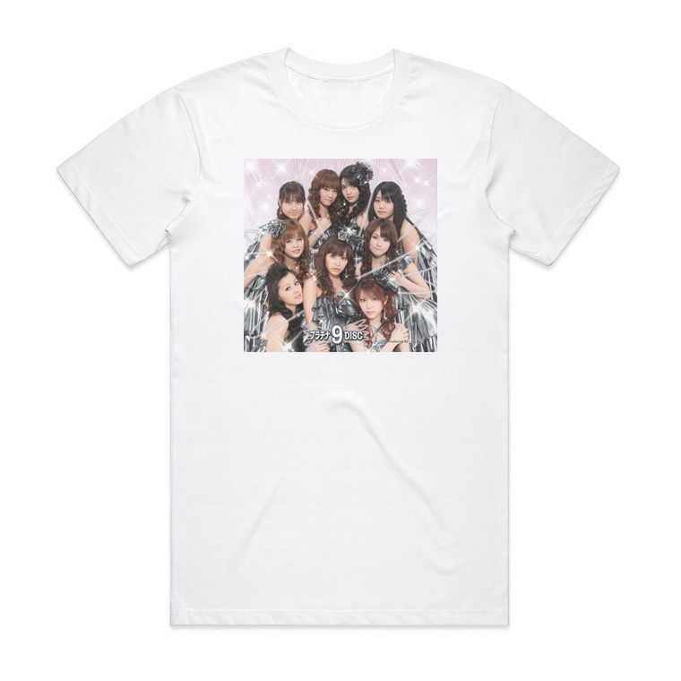 Morning Musume  9 Disc Album Cover T-Shirt White
