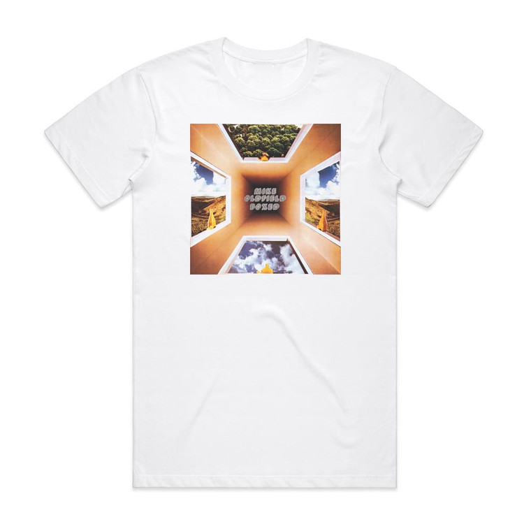 Mike Oldfield Boxed Album Cover T-Shirt White