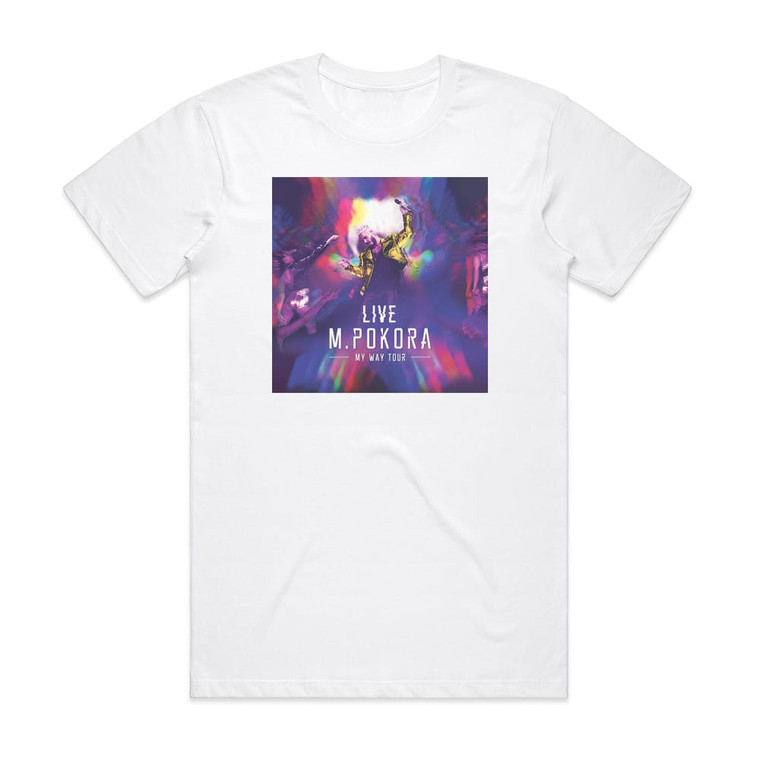 M Pokora My Way Tour Live Album Cover T-Shirt White