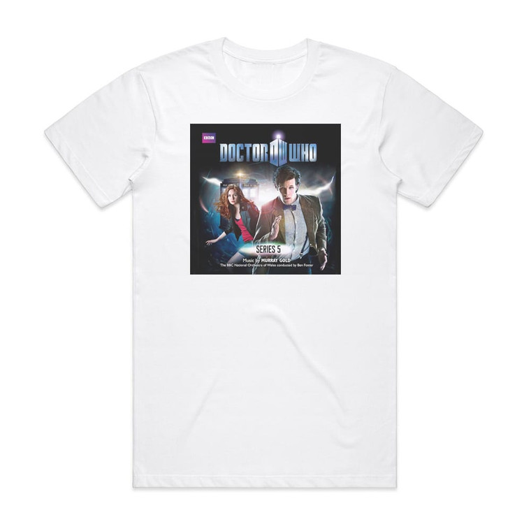 Murray Gold Doctor Who Series 5 Album Cover T-Shirt White