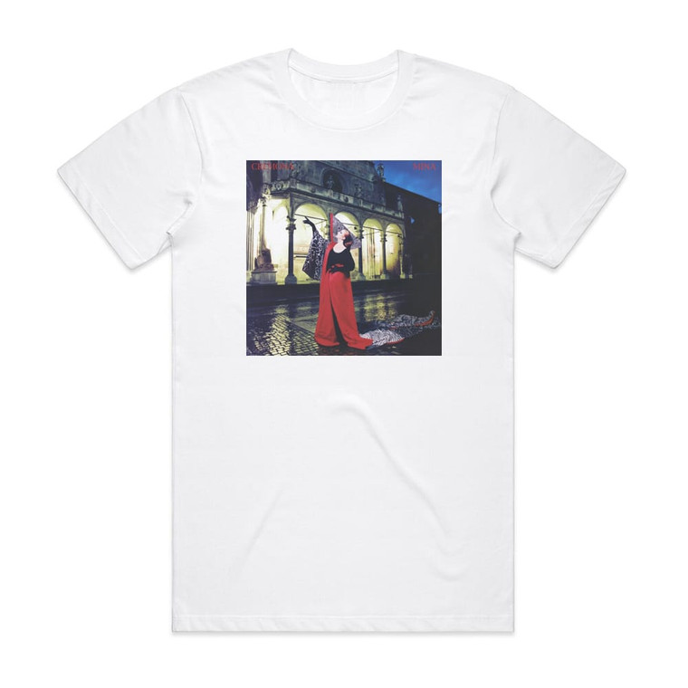Mina Cremona Album Cover T-Shirt White