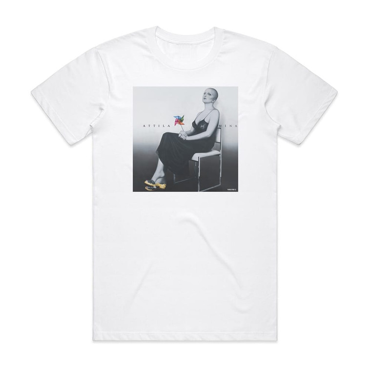 Mina Attila Vol 2 Album Cover T-Shirt White