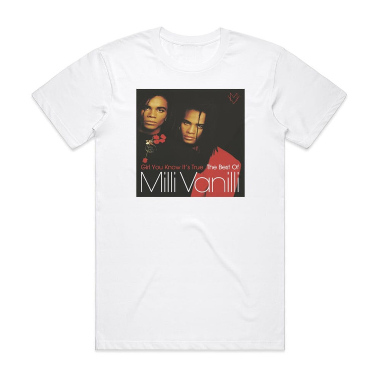 Milli Vanilli Girl You Know Its True Album Cover T-Shirt White