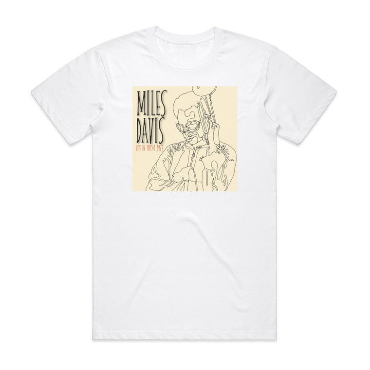 Miles Davis Live In Tokyo 1975 Album Cover T-Shirt White