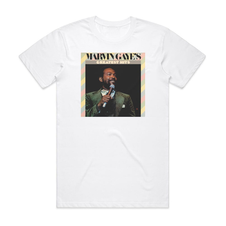 Marvin Gaye Gaye Marvin Album Cover T-Shirt White