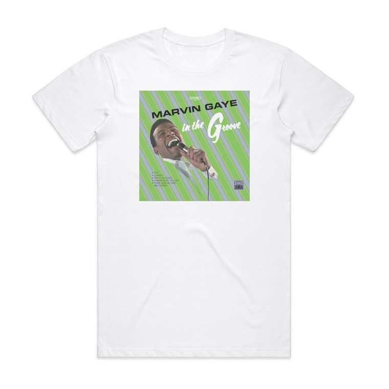 Marvin Gaye I Heard It Through The Grapevine 1 Album Cover T-Shirt White