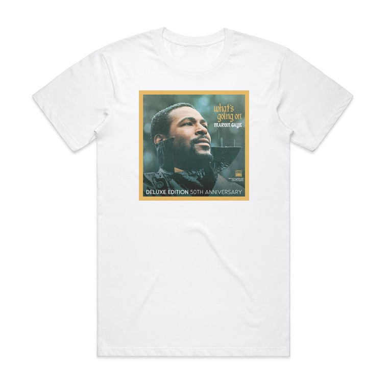 Marvin Gaye Whats Going On Album Cover T-Shirt White
