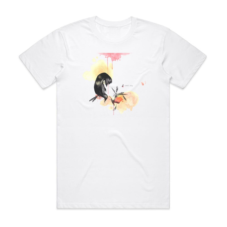 Moon Hooch Red Sky Album Cover T-Shirt White