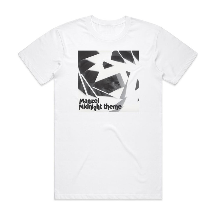 Manzel Midnight Theme Album Cover T-Shirt White