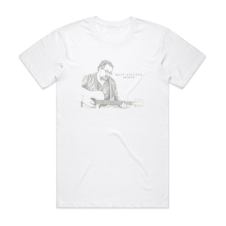 Matt Stevens Archive Album Cover T-Shirt White
