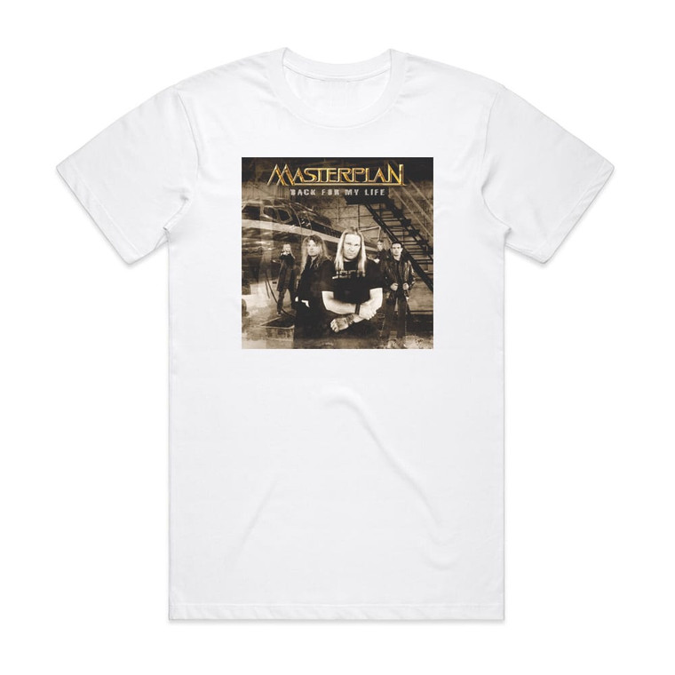 Masterplan Back For My Life Album Cover T-Shirt White