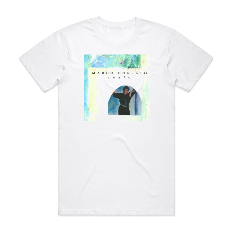 Marco Borsato Sento Album Cover T-Shirt White
