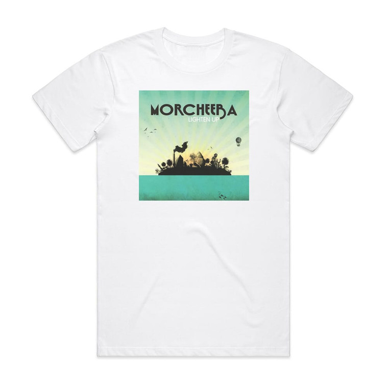 Morcheeba Lighten Up Album Cover T-Shirt White Morcheeba Lighten Up Album Cover T-Shirt White