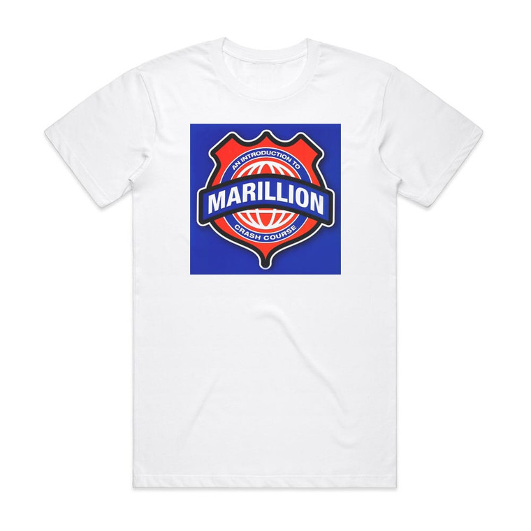 Marillion Crash Course An Introduction To Marillion 1 Album Cover T-Shirt White Marillion Crash Course An Introduction To Marillion 1 Album Cover T-Shirt White