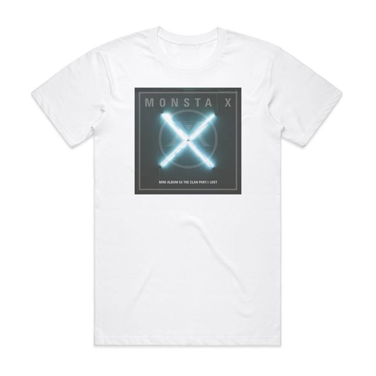 MONSTA X The Clan Part1 Lost Album Cover T-Shirt White