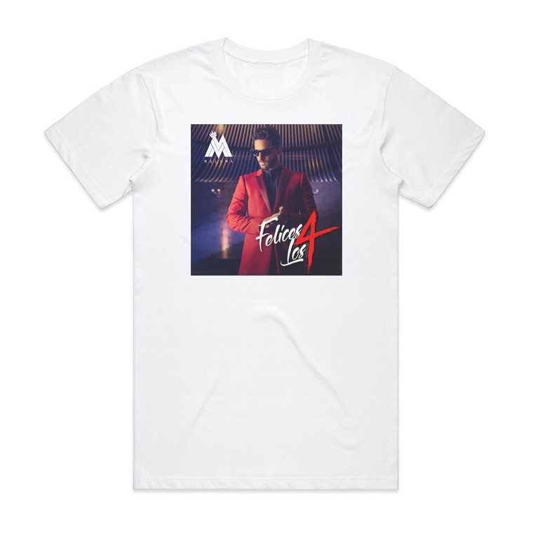 Maluma Felices Los 4 Album Cover T-Shirt White