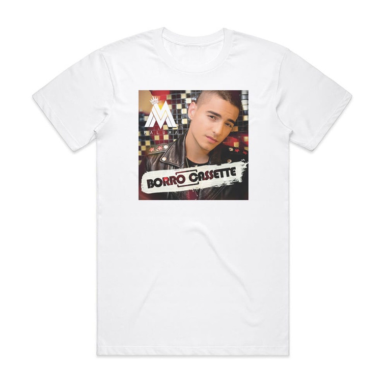 Maluma Borr Cassette Album Cover T-Shirt White