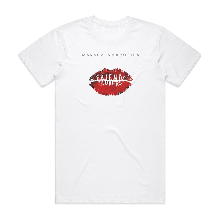 Marsha Ambrosius Friends Lovers Album Cover T-Shirt White