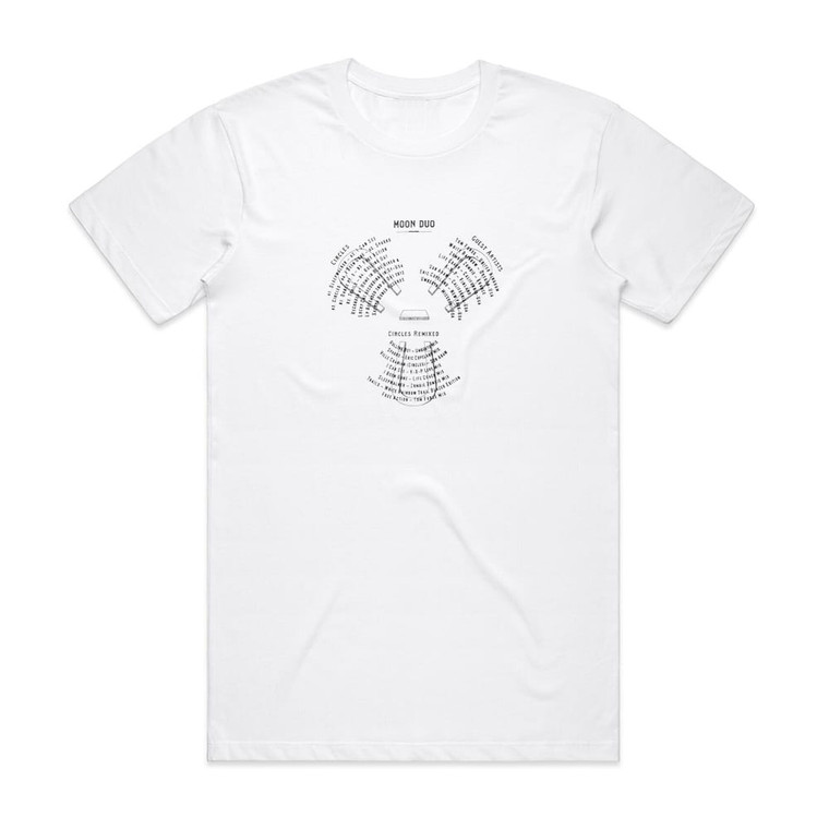 Moon Duo Circles Remixed Album Cover T-Shirt White