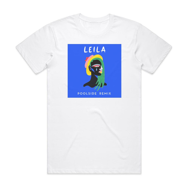 Miami Horror Leila Poolside Remix Album Cover T-Shirt White