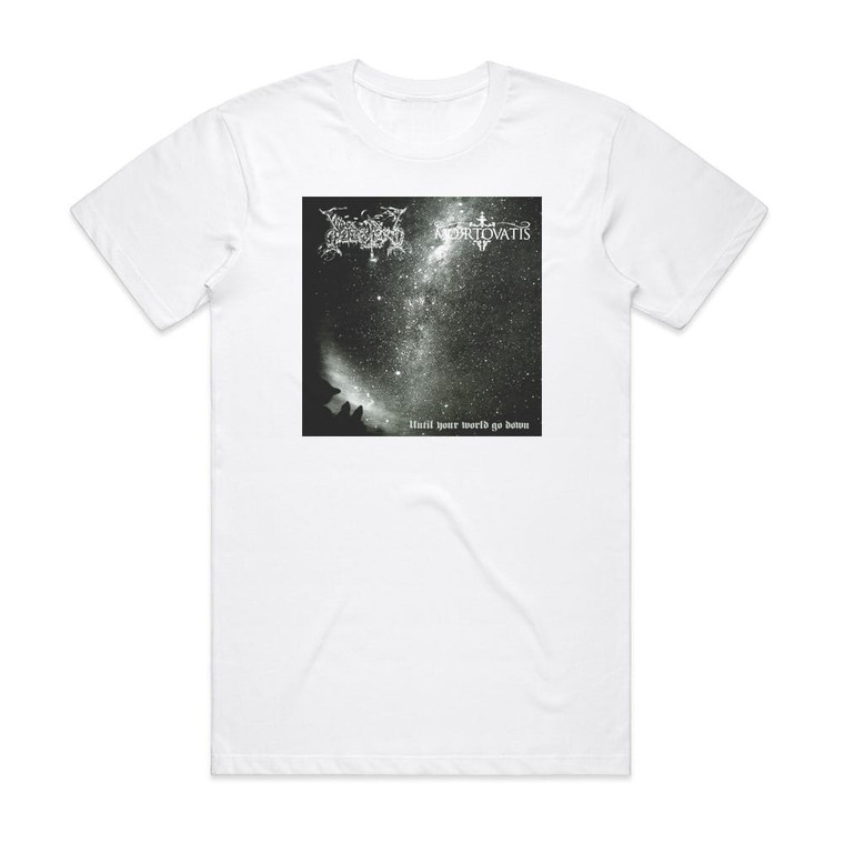 Mortovatis Until Your World Go Down Album Cover T-Shirt White
