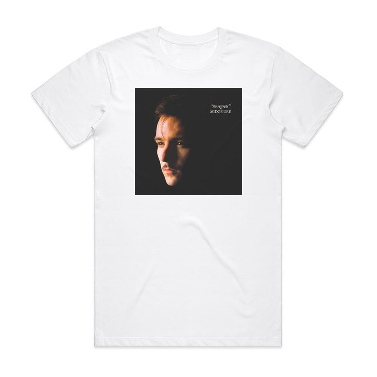 Midge Ure No Regrets Album Cover T-Shirt White