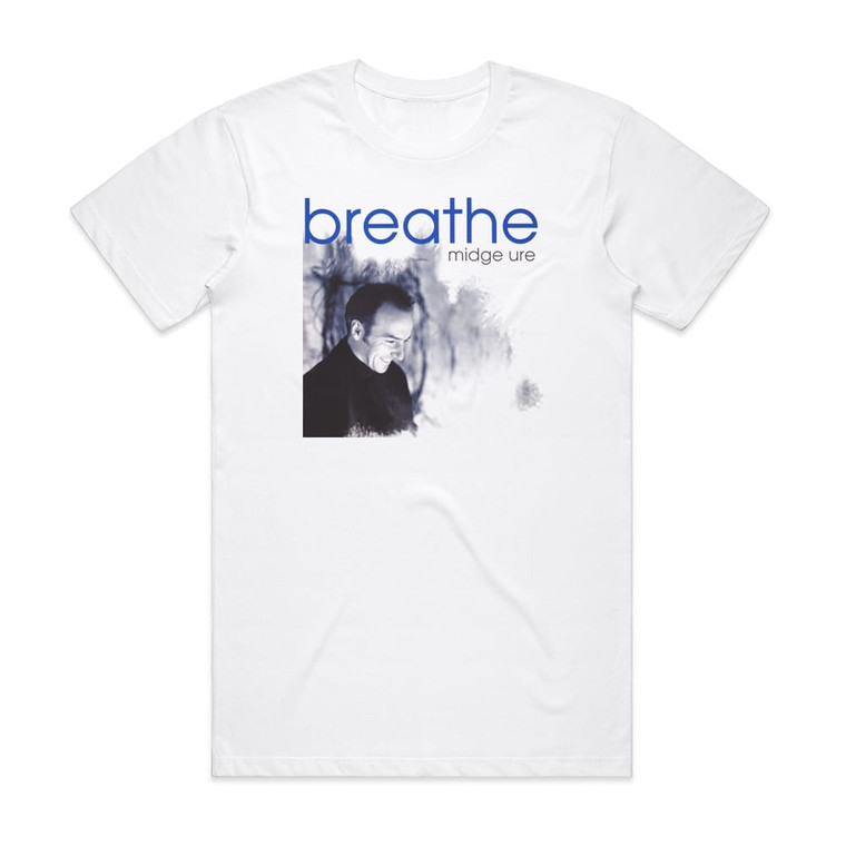 Midge Ure Breathe Album Cover T-Shirt White