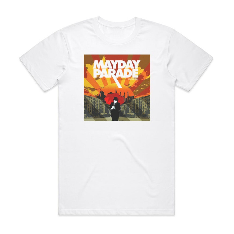 Mayday Parade A Lesson In Romantics Album Cover T-Shirt White
