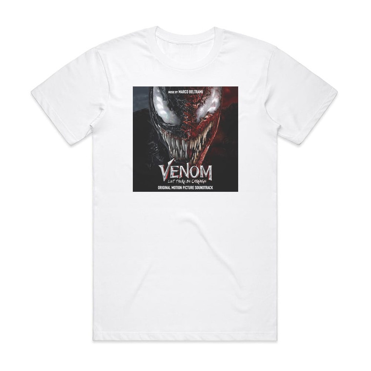 Marco Beltrami Venom Let There Be Carnage Original Motion Picture Soundtrac Album Cover T-Shirt White